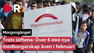 Morgongänget: Trots löftena: Över 6 000 nya medborgarskap även i februari