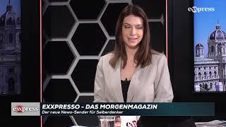 eXXpresso - Das Morgenmagazin mit Chefredakteur Richard Schmitt und Moderatorin Tanja Pfaffeneder