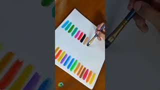 Let's swatch mont marte acrylic colours #foryou #fyp #shorts #youtubeshorts #montmarte #colors #art