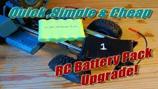 WPL B24 RC Battery Upgrade and Modification, Quick Simple and Cheap!