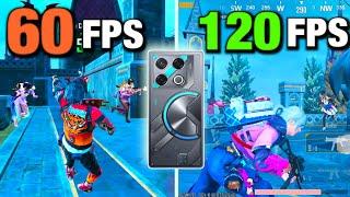 60 fps Vs 120 fpsinfinix GT 20 Pro FPS Comparison TEST | infinix GT 20 Pro PUBG / BGMI TEST 2024