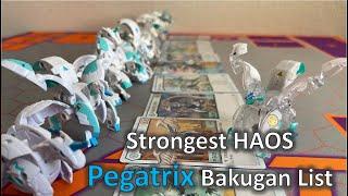 Bakugan Strongest HAOS Pegatrix List