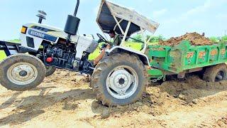 Repairing Road of My Village Using JCB and 4 Tractors 