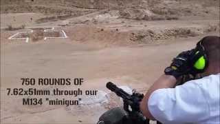 750 rounds through the M134 MiniGun at Battlefield Vegas