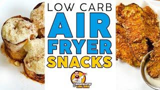 EASY Low Carb AIR FRYER Snacks! - 2 Savory & Sweet KETO Recipes!