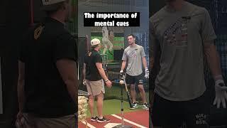Mental Cues are IMPORTANT #baseball #mlb #swing #coaching #softball #baseballdrills #shorts