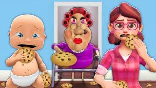 Baby & Mommy Escape Evil Grumpy Grandma!