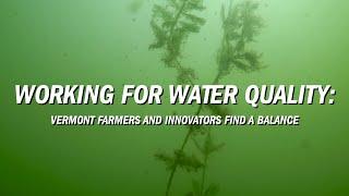 Working For Water Quality: Vermont Farmers and Innovators Find A Balance