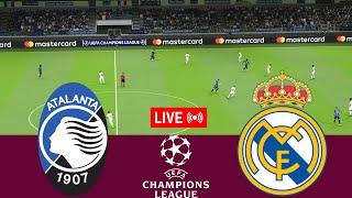 [LIVE] Atalanta vs Real Madrid. UEFA Champions League 24/25 Full Match - VideoGame Simulation