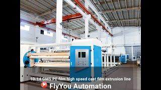 10-14 GMS PE film high speed cast film extrusion line