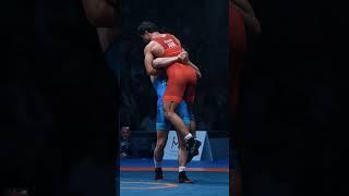 Don't let go until you win! Ali ARSALAN  wins the world  #wrestleTirana