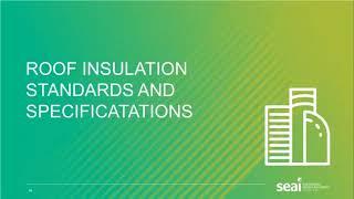 SEAI Contractor Online Training Roof Insulation