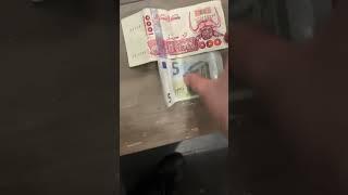 valeur 5 euros et 1000 dinars algérien billet djazair dz algeria algérie