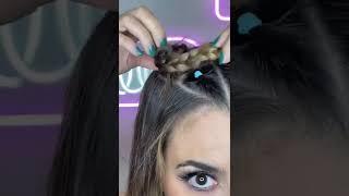 BRAID BUNS  #hairtutorial