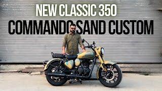 New Classic 350 Signals Custom Commando Sand | Make It Yours | Motorxone