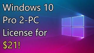 Get Windows 10 Pro TWO PC License for $21 from URCDKEYS! [sponsored]