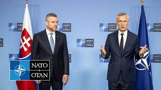 NATO Secretary General with the President of Slovakia  Peter Pellegrini, 28 JUN 2024
