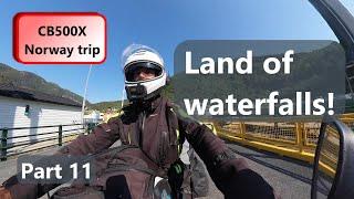 CB500X - Solo Norway trip Part 11 - Land of waterfalls and stunning scenery - Stavanger to Bergen