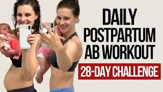 Best Postpartum Ab Workout (28-Day Challenge) Do This Daily For 28 Days!