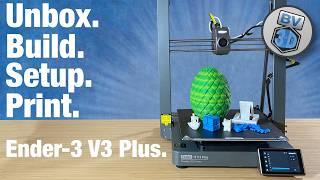 Ender 3 V3 Plus: Unbox, Build, Setup, Print!