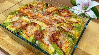 Vegetables will be tastier than meat, the family will be happy! Delicious zucchini recipe!