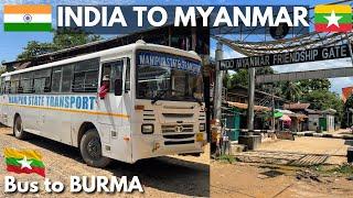 INDIA TO MYANMAR (BURMA) Bus Journey | Manipur State Transport | Imphal to Moreh Bus Service