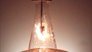 Chemistry experiment 35 - Iron burning in oxygen