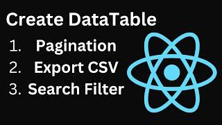 Create DataTable Pagination CSV Export In REACT JS