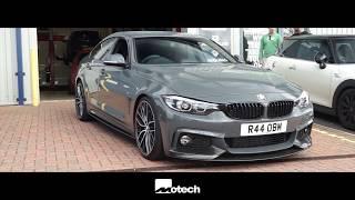 BMW 440i F36 Lower and Wider Eibach Springs wheel spacers Motech performance