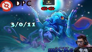 DOTA 2: miCKe Perspective Using Puck, Laning + Highlights  (13 Mins GG!, Chill! POS 5)