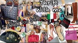 Vintage Designer Thrift Stores Venice  Thrift Shopping Found Hermès, Chanel,Prada,LV,Dior & More