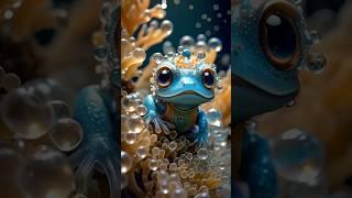  Discover the Mystical Waterdrop Frog – A Fantasy Creature from the Deep!  #creature #frog