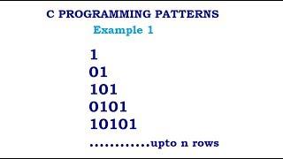 C Programming Pattern Solving Example 1