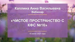 Каплина А.В. «Чистое пространство с КФС №16» 15.06.21