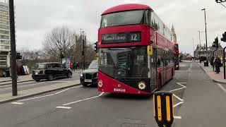 Londons Buses on Westminster Bridge 17th December 2024