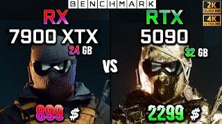 RX 7900 XTX vs RTX 5090 32GB / Test / 1440p - 2160p 4K / in 8 Games