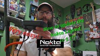 How to Update your Nokta Legend to version 1.17