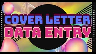 COVER LETTER  FOR DATA ENTRY CLERK DATA ENTRY OPERATOR DATA ENTRY ASSISTANT(BENCH SALES GUIDE!)