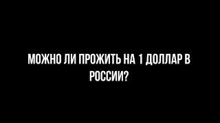 Прожить целый день на 1 доллар в России. Можно ли выжить?