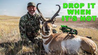 Drop It When Its Hot- Wide Antelope Buck Hits the Dirt