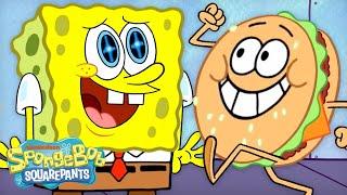 Every Krabby Patty in NEW SpongeBob Episodes  | 60 Minute Compilation | SpongeBob