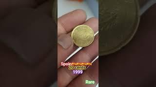 20 Euro Cents Spain 1999 #youtube #youtubeshorts #ytshorts