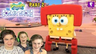 SpongeBob KARATE Paints Cosmic Shake Part 2 on HobbyFamilyTV