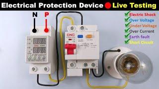 Voltage Monitoring Relay and RCBO  Live protection Testing and Connection @TheElectricalGuy​