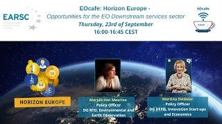 EOcafe: Horizon Europe – Opportunities for the EO Downstream services sector