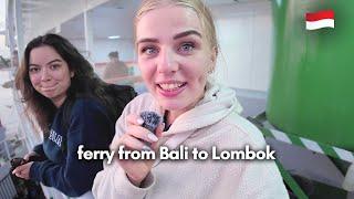 We took the ferry from Bali to Lombok  *13 hour travel day…