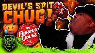 Famous Dave's DEVIL'S SPIT BBQ Sauce Stealth Chug!!