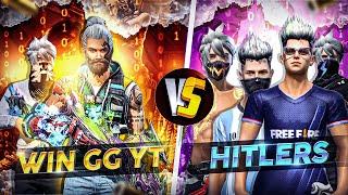 WIN GG YT VS 6 HITLERS CHALLENGE CLASH SQUAD CUSTOM | FF GOD GARENA FREE FIRE