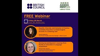 British Council and BRAZ-TESOL Assessment SIG: English Assessment & EDI webinar