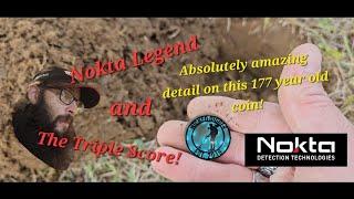 Nokta Triple Score - most beautiful 177 year old copper! Metal Detecting lost history